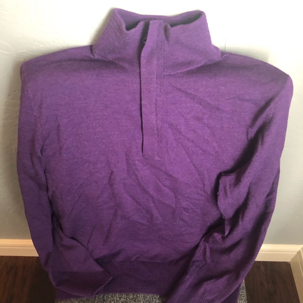 Men’s merino half zip sweater Banana Republic L